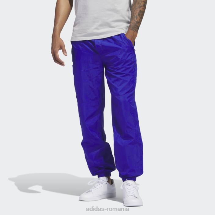 Adidas pantaloni de nailon cu crinkle premium essentials bărbați albastru 2JBN5165