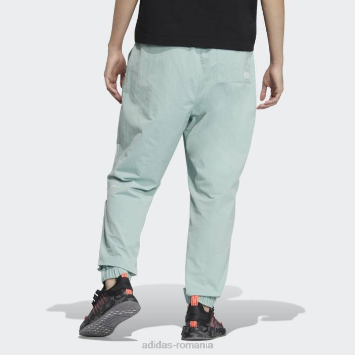 Adidas pantaloni de sport adicolor verde nebulos bărbați verde/alb cețos 2JBN1237