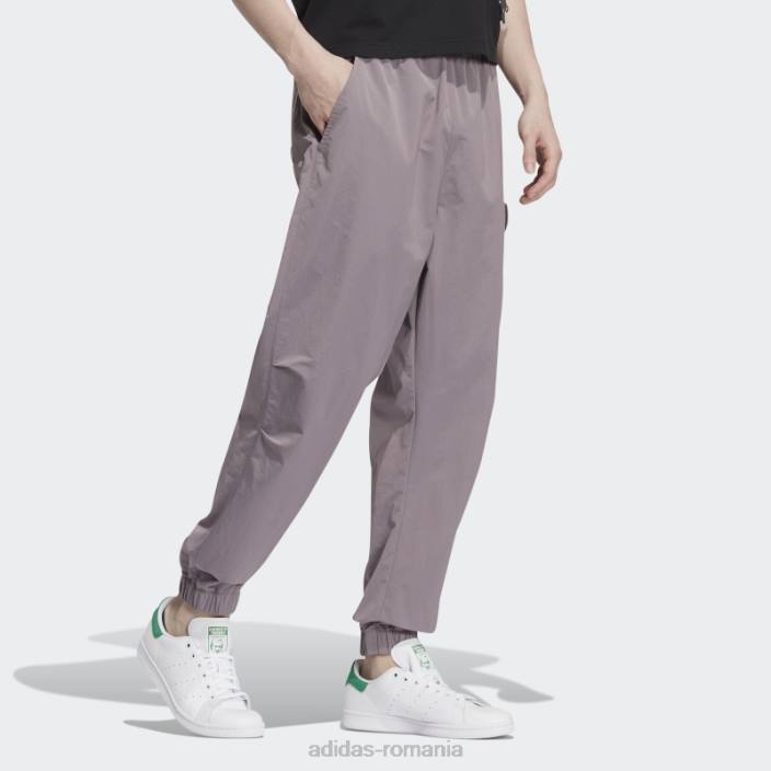 Adidas pantaloni de sport adicolor violet bărbați mov/onix deschis 2JBN1243
