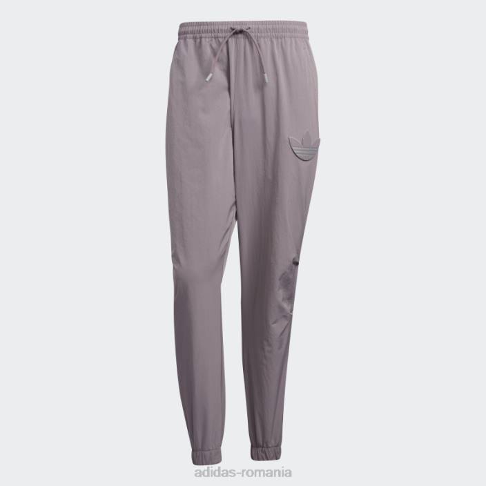Adidas pantaloni de sport adicolor violet bărbați mov/onix deschis 2JBN1243