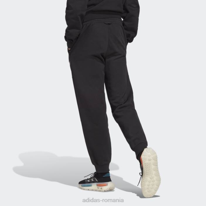 Adidas pantaloni de sport de aventură negri bărbați negru 2JBN5220