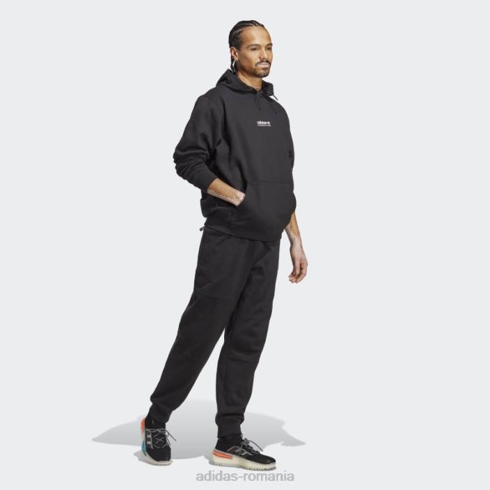 Adidas pantaloni de sport de aventură negri bărbați negru 2JBN5220
