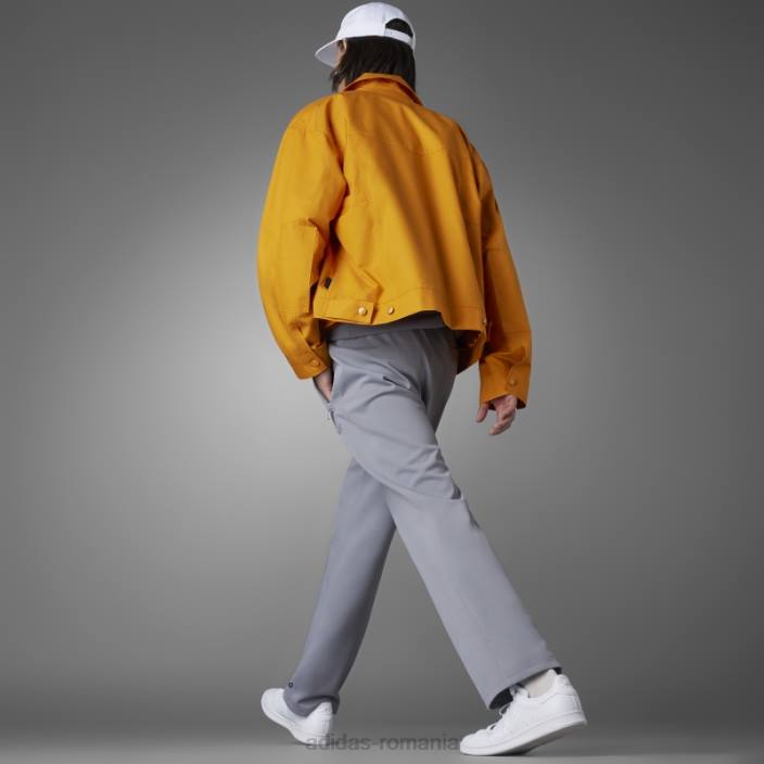 Adidas pantaloni de sport de tip tie-break gri albastru bărbați gri 2JBN6665