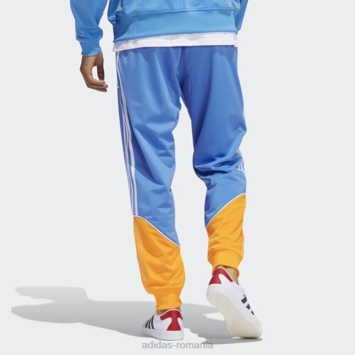 Adidas pantaloni de sport din tricot auriu sst bărbați auriu/albastru 2JBN7366