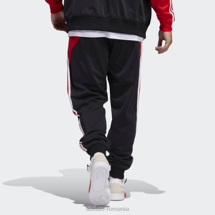 Adidas pantaloni de sport roșii sst blocați bărbați roșu/negru 2JBN7067