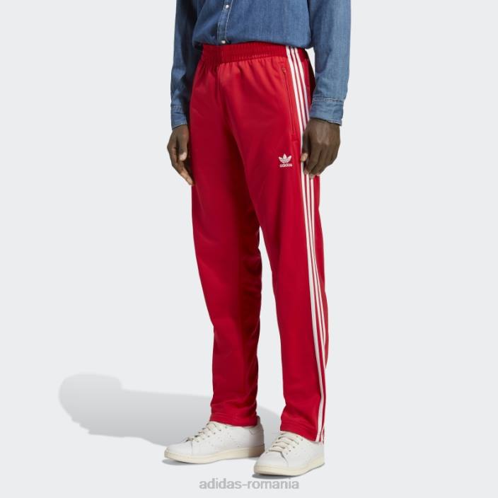 Adidas pantaloni de sport scarlet adicolor classics firebird bărbați stacojiu 2JBN5482