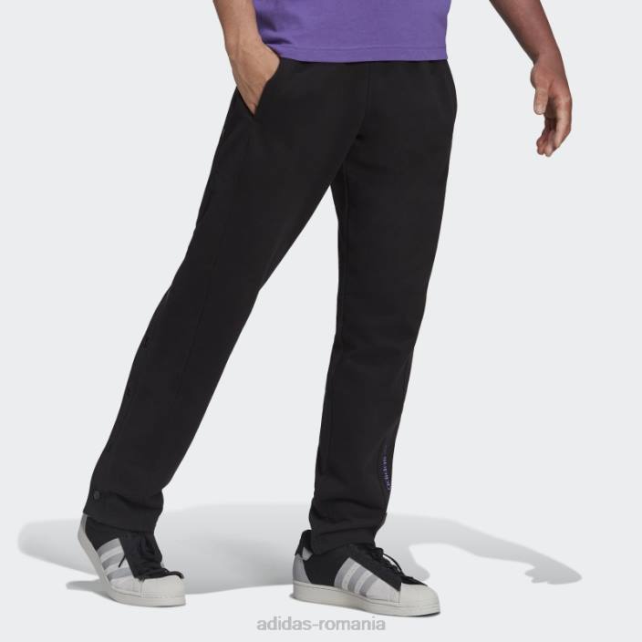 Adidas pantaloni de trening adibreak future negri bărbați negru 2JBN1633