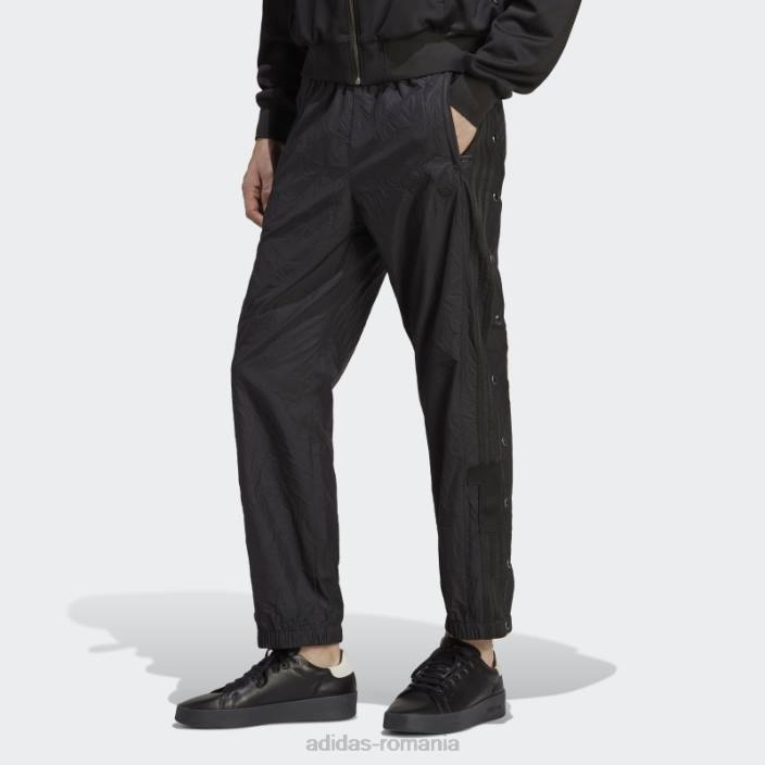 Adidas pantaloni de trening adibreak negri bărbați negru 2JBN14525