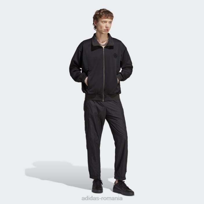 Adidas pantaloni de trening adibreak negri bărbați negru 2JBN14525