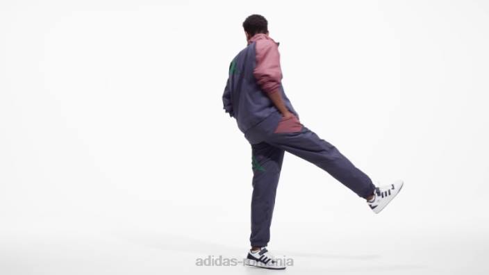 Adidas pantaloni de trening adicolor colorblock bleumarin bărbați bleumarin/visiniu/verde 2JBN15095
