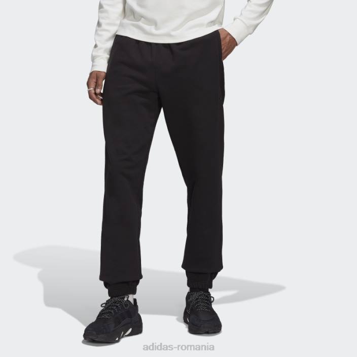 Adidas pantaloni de trening adicolor contempo french terry negri bărbați negru 2JBN817