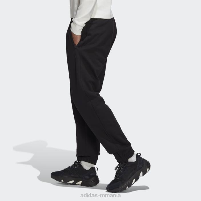 Adidas pantaloni de trening adicolor contempo french terry negri bărbați negru 2JBN817