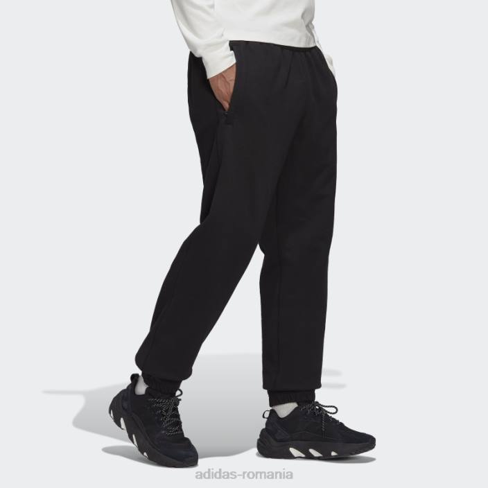 Adidas pantaloni de trening adicolor contempo french terry negri bărbați negru 2JBN817