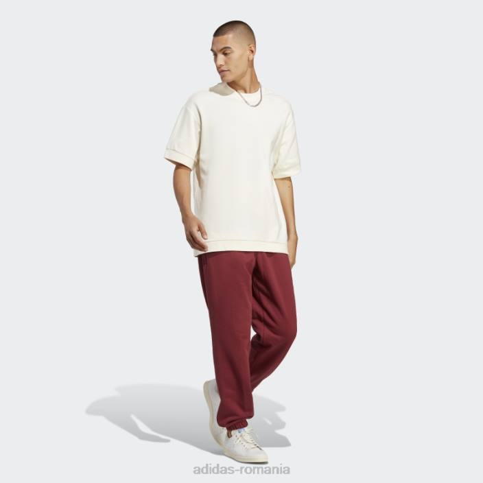 Adidas pantaloni de trening adicolor contempo french terry rosii bărbați roșu 2JBN6134