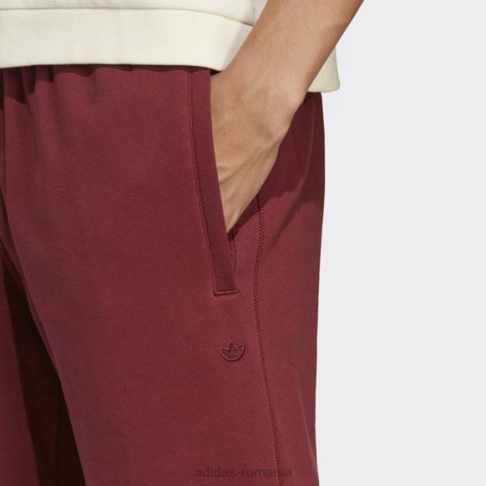 Adidas pantaloni de trening adicolor contempo french terry rosii bărbați roșu 2JBN6134