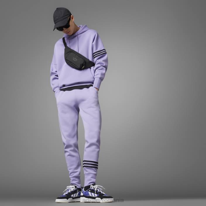 Adidas pantaloni de trening adicolor neuclassics lila bărbați liliac 2JBN4831