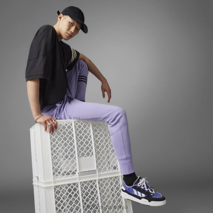 Adidas pantaloni de trening adicolor neuclassics lila bărbați liliac 2JBN4831