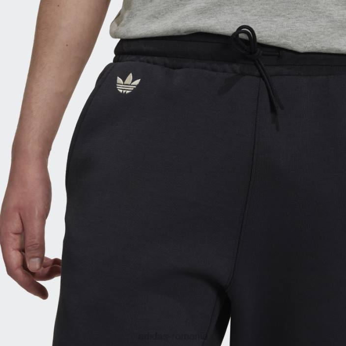 Adidas pantaloni de trening adicolor neuclassics negri bărbați negru 2JBN6785