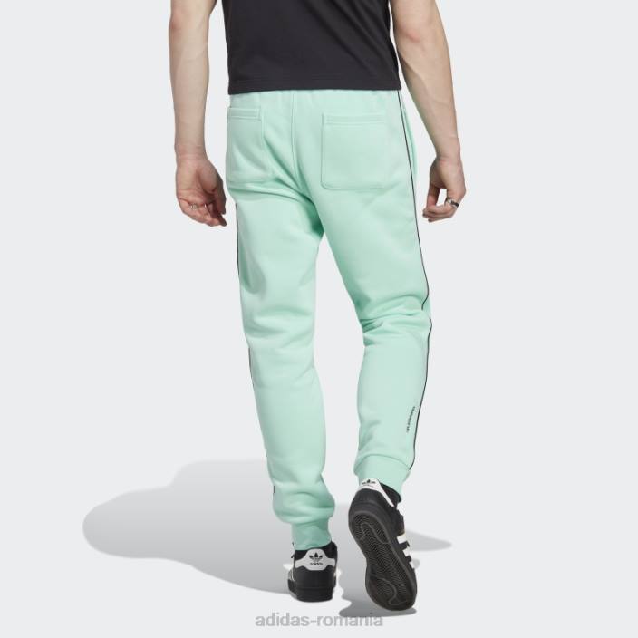 Adidas pantaloni de trening adicolor sezonier verde bărbați verde 2JBN5530