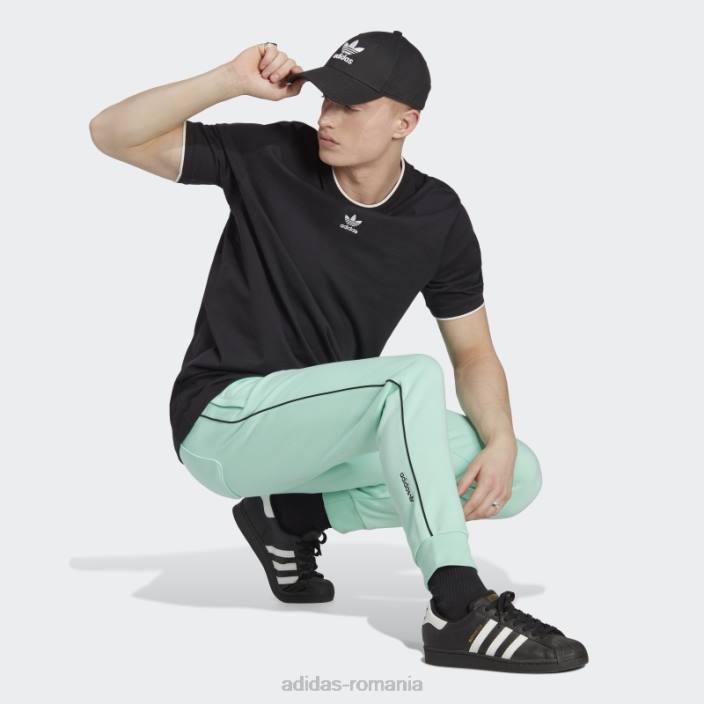 Adidas pantaloni de trening adicolor sezonier verde bărbați verde 2JBN5530