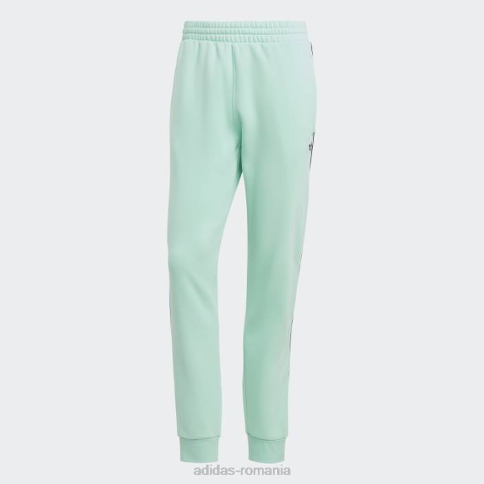 Adidas pantaloni de trening adicolor sezonier verde bărbați verde 2JBN5530
