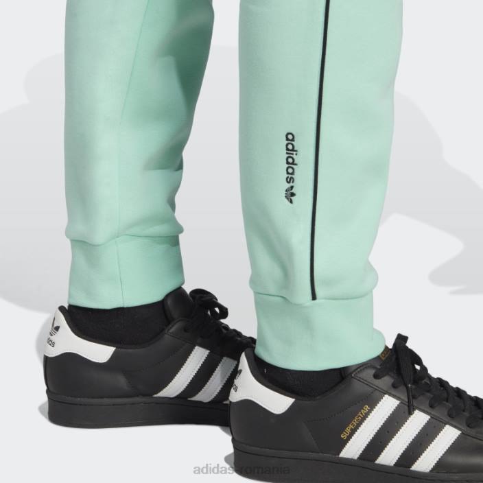Adidas pantaloni de trening adicolor sezonier verde bărbați verde 2JBN5530