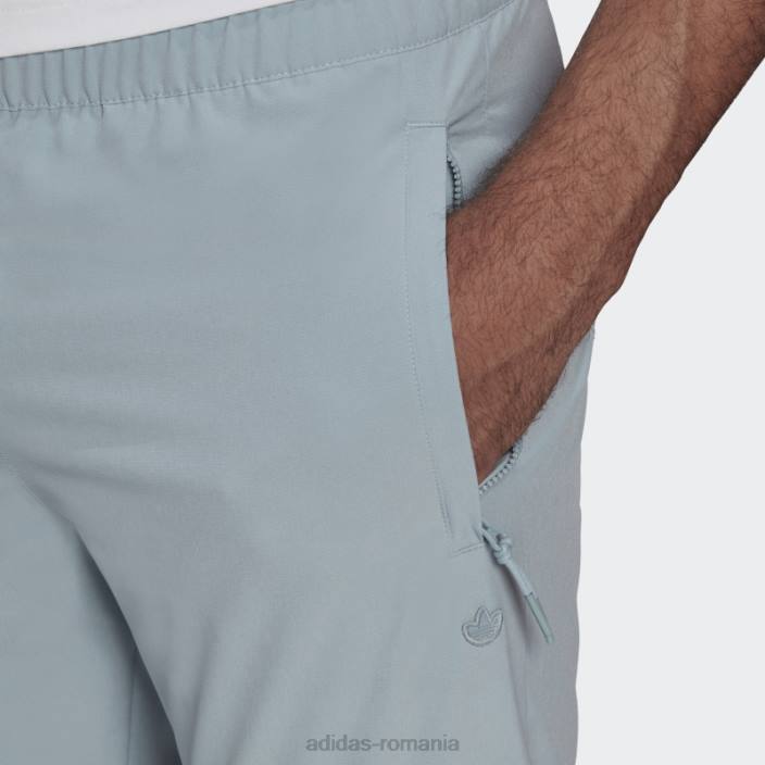 Adidas pantaloni de trening adicolor trefoil tec luxe gri bărbați gri 2JBN15104