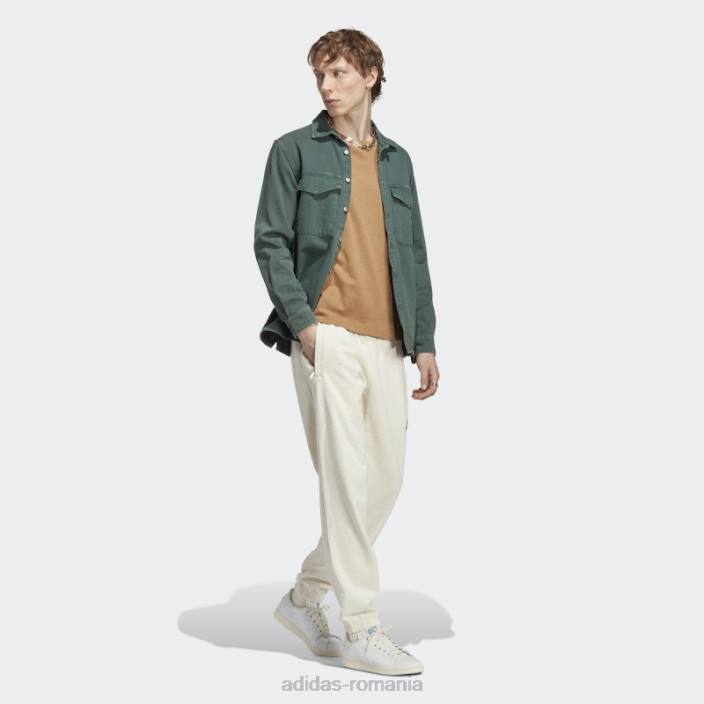Adidas pantaloni de trening albi rifta metro aac fierbinti bărbați alb 2JBN5334