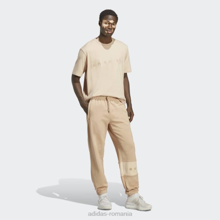 Adidas pantaloni de trening bej rifta city boy bărbați bej 2JBN5597