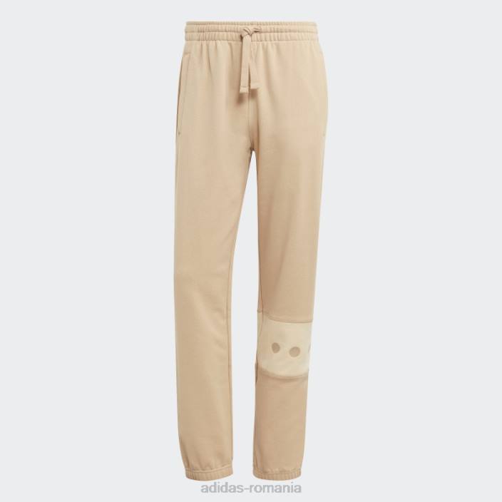Adidas pantaloni de trening bej rifta city boy bărbați bej 2JBN5597