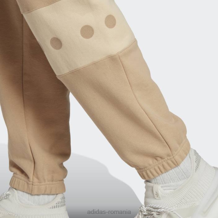 Adidas pantaloni de trening bej rifta city boy bărbați bej 2JBN5597