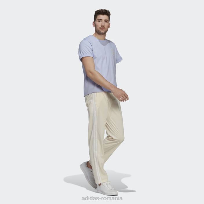Adidas pantaloni de trening drept alb bărbați alb 2JBN14935
