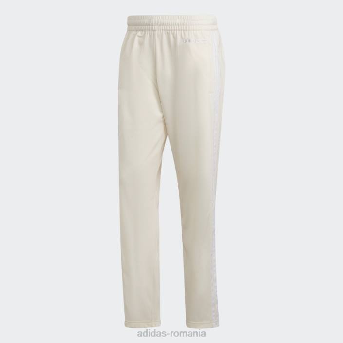 Adidas pantaloni de trening drept alb bărbați alb 2JBN14935