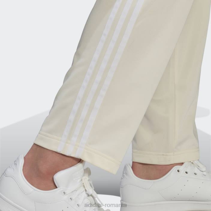 Adidas pantaloni de trening drept alb bărbați alb 2JBN14935