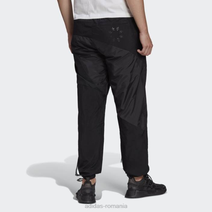 Adidas pantaloni de trening țesut complet bloc adicolor negru bărbați negru 2JBN14695