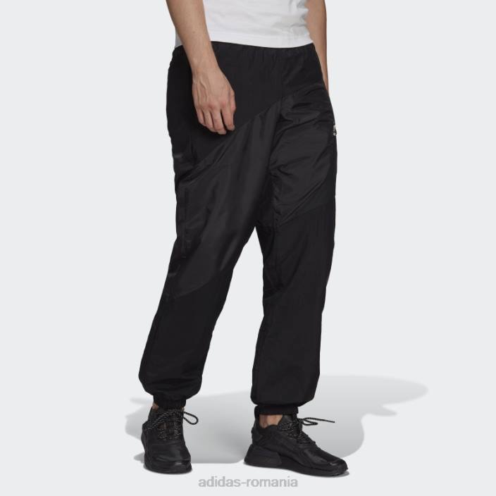 Adidas pantaloni de trening țesut complet bloc adicolor negru bărbați negru 2JBN14695