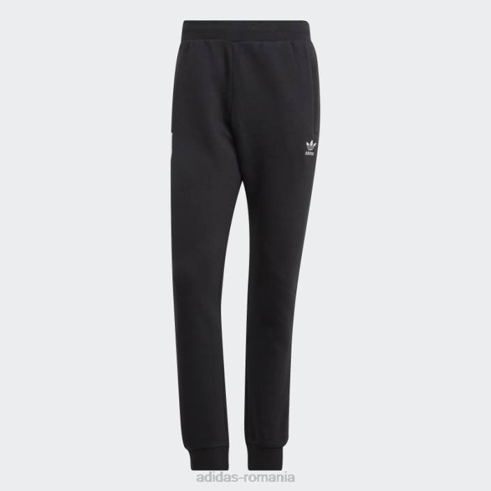 Adidas pantaloni de trening juventus essentials trefoil negru bărbați negru 2JBN13826