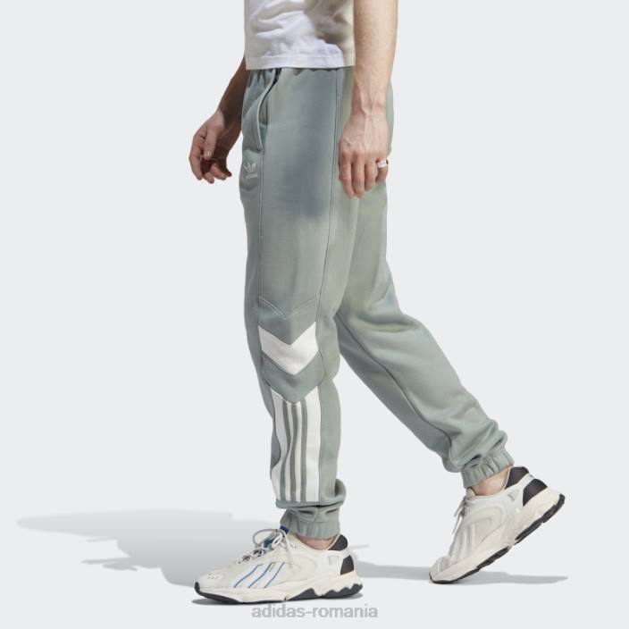 Adidas pantaloni de trening rekive verde argintiu fierbinte bărbați verde argintiu 2JBN5451