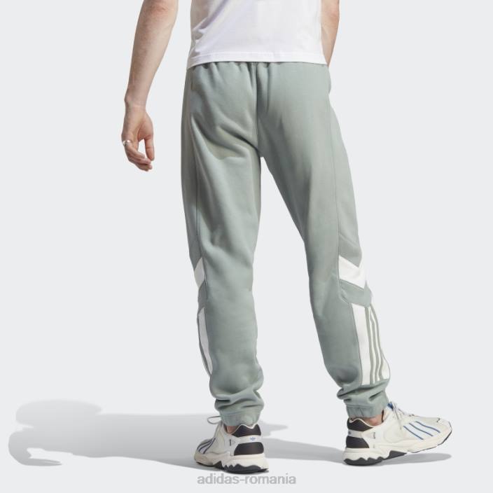 Adidas pantaloni de trening rekive verde argintiu fierbinte bărbați verde argintiu 2JBN5451