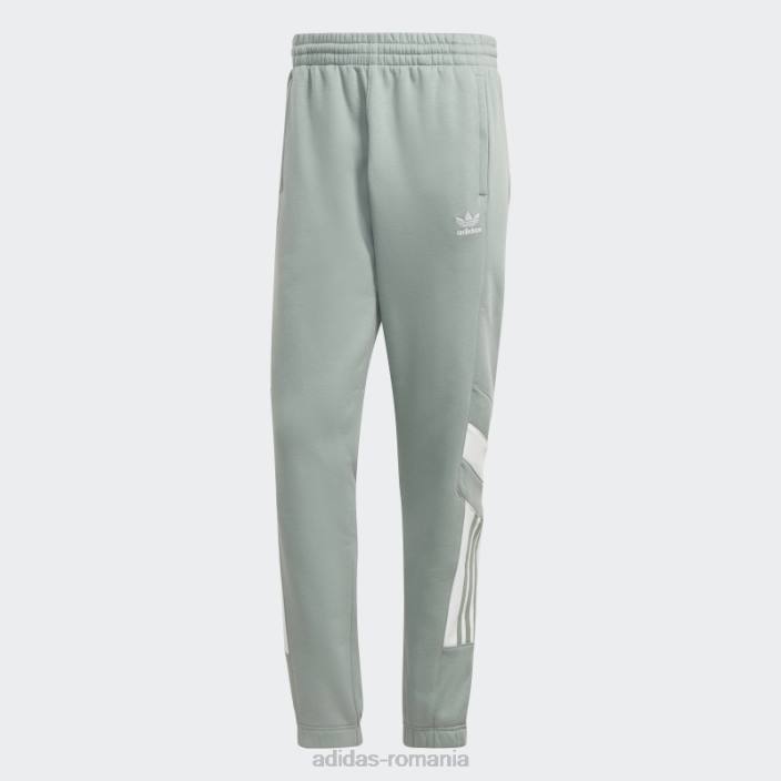 Adidas pantaloni de trening rekive verde argintiu fierbinte bărbați verde argintiu 2JBN5451