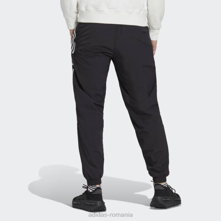 Adidas pantaloni de trening trifoil cu blocare adicolor classics negru bărbați negru 2JBN13111