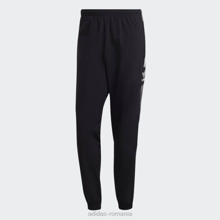 Adidas pantaloni de trening trifoil cu blocare adicolor classics negru bărbați negru 2JBN13111