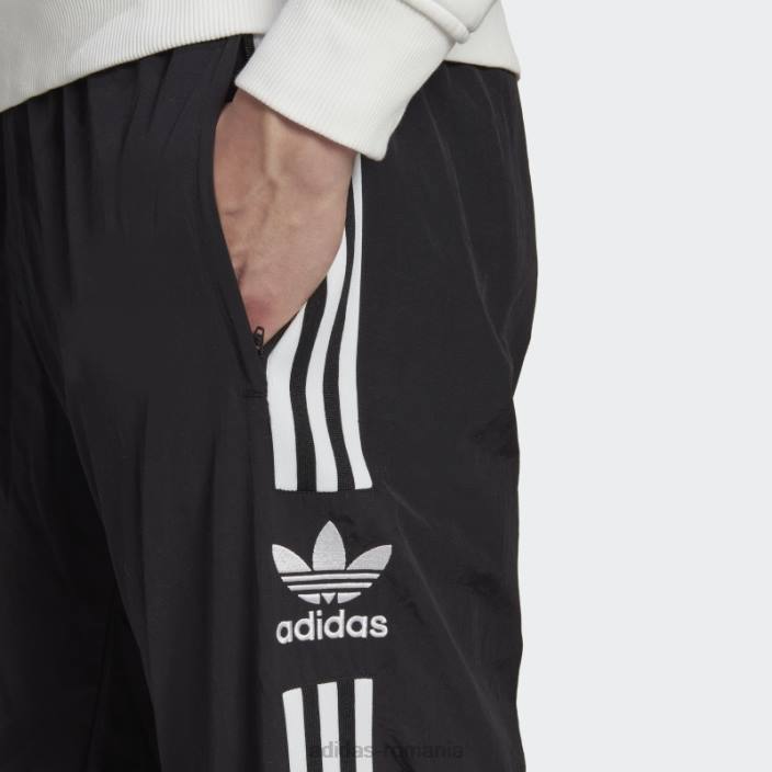 Adidas pantaloni de trening trifoil cu blocare adicolor classics negru bărbați negru 2JBN13111