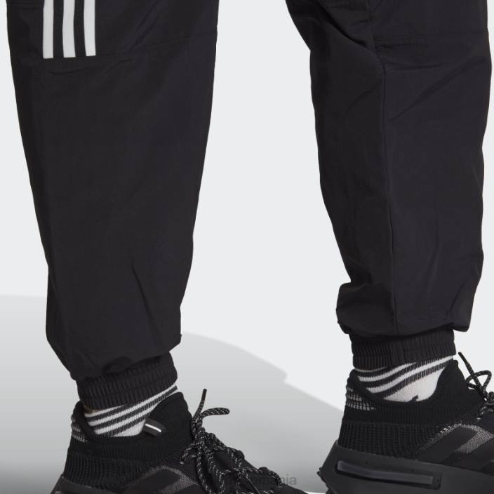 Adidas pantaloni de trening trifoil cu blocare adicolor classics negru bărbați negru 2JBN13111
