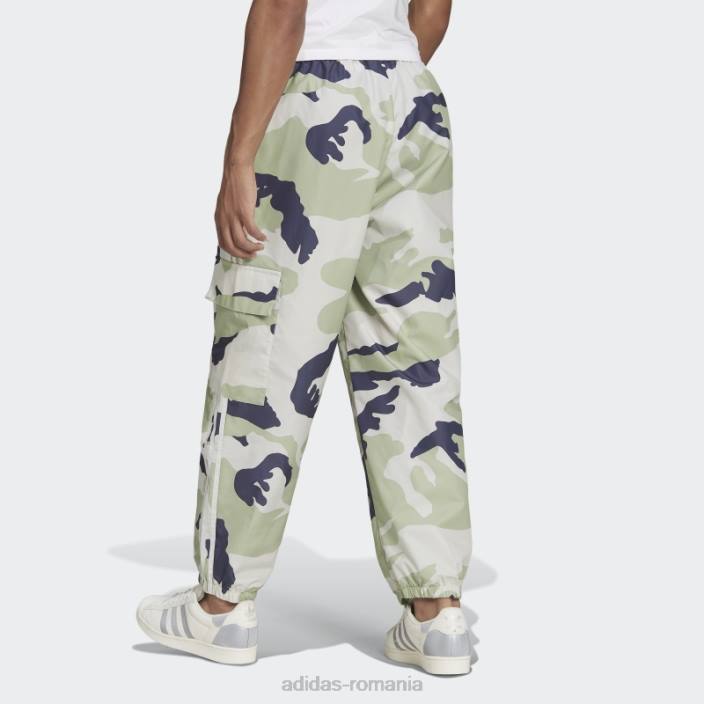 Adidas pantaloni din nailon camo cu grafică orbit gri bărbați orbita gri 2JBN7097