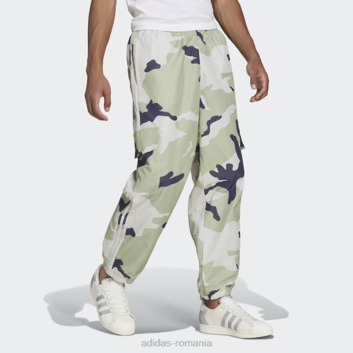 Adidas pantaloni din nailon camo cu grafică orbit gri bărbați orbita gri 2JBN7097