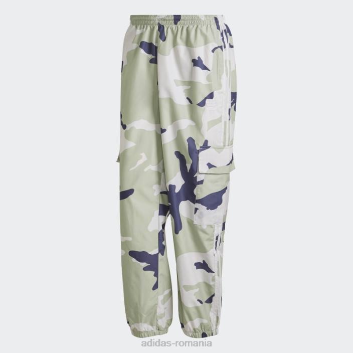 Adidas pantaloni din nailon camo cu grafică orbit gri bărbați orbita gri 2JBN7097