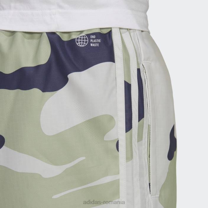 Adidas pantaloni din nailon camo cu grafică orbit gri bărbați orbita gri 2JBN7097