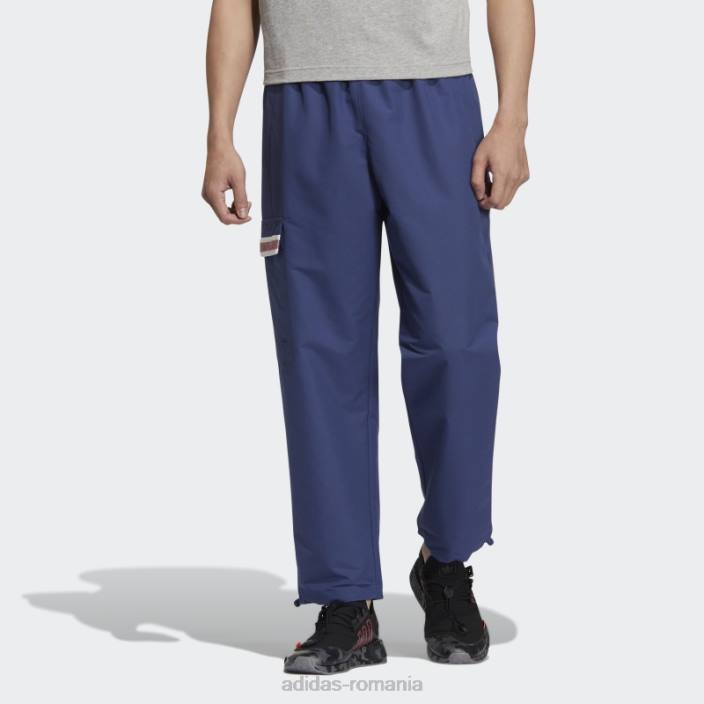 Adidas pantaloni moderni de sport tech indigo bărbați tech indigo 2JBN1220