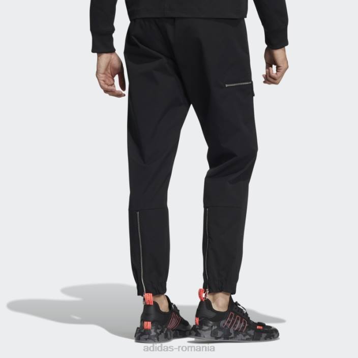 Adidas pantaloni negri cu fermoar bărbați negru 2JBN1660